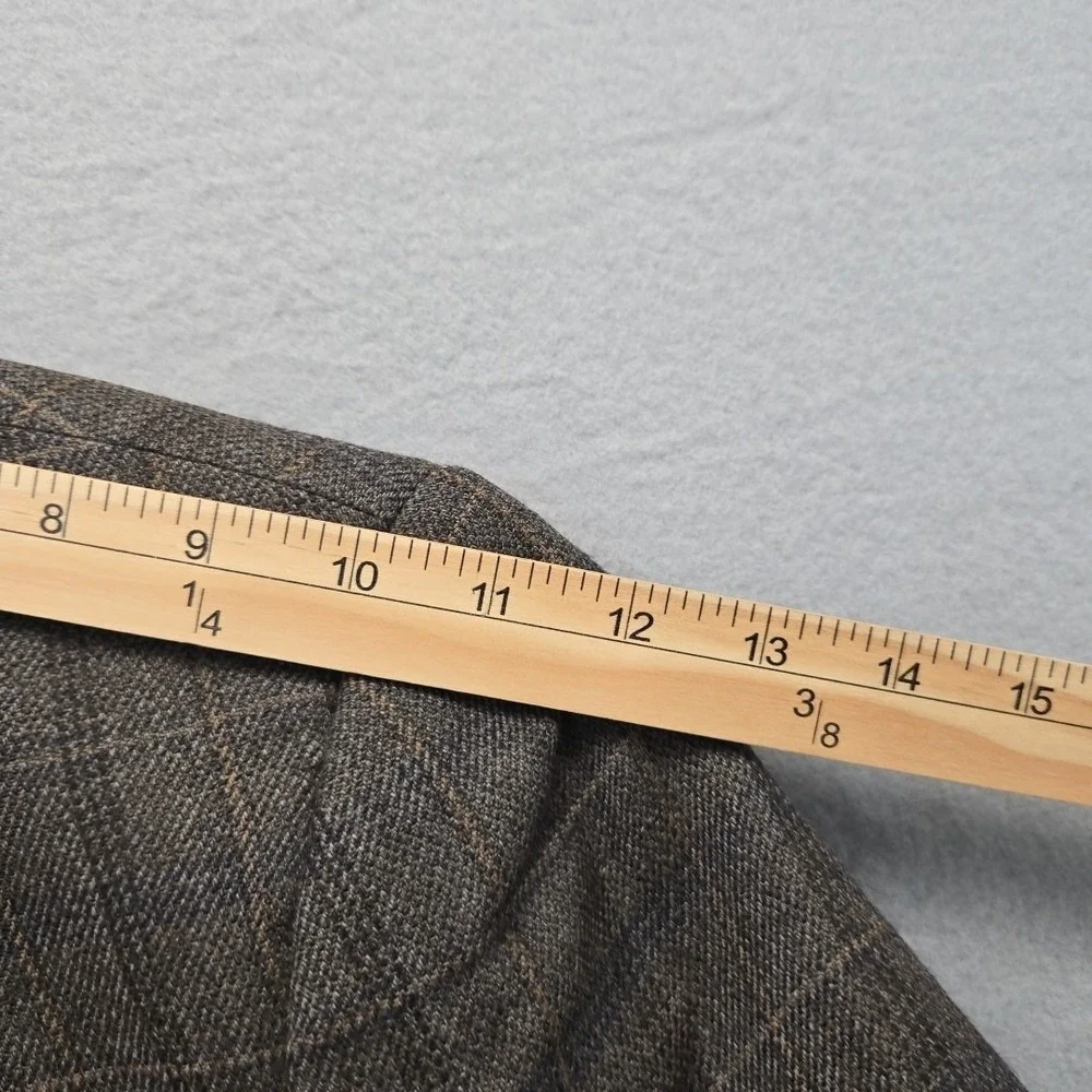 Joseph & Feiss Lambswool Blazer Mens 44L Windowpane Plaid Sportcoat Glenn‎ Plaid